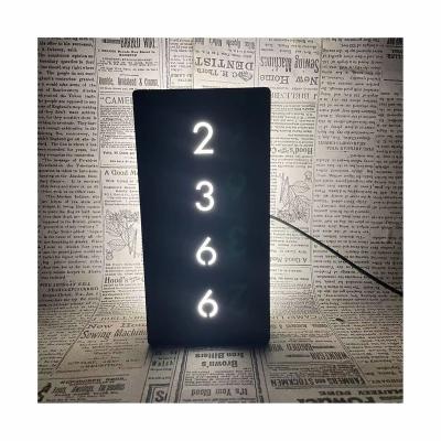 China Modern Custom Door Sign For Hotel Room Number House Number Sign Dish Plate For Sale for sale