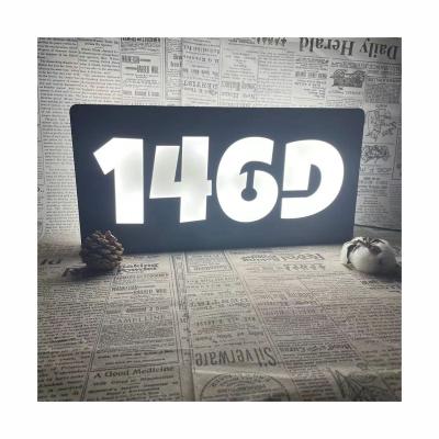 China Modern Led House Numbers And Backlit Letters Wall Sign Light Led Headlight Numbers for sale