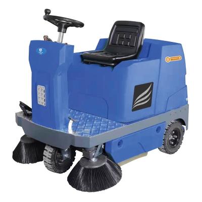 China Hotels Customized Design LOGO Packing Cleaning Vacuum Ride On Professional Brush Street Floor Sweeper Truck for sale