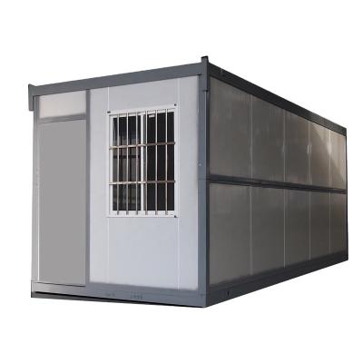 China Modern 20ft Steel Structures Folding Living Prefab Modular Homes Stackable Foldable Container House from china for sale