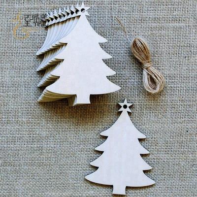 China Christmas Ornaments High Quality Different Kinds Of Wooden Christmas Tree Ornaments Design Customized Shape for sale