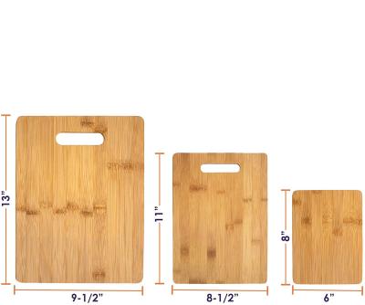 China Europe Service And Whole Bamboo Three Piece Bamboo Cutting Board Set for sale