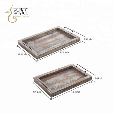 China Eco-Freindly/Wood Pallets Cheap Hot Selling Handmade Rustic White Wooden Tray New For Sale for sale