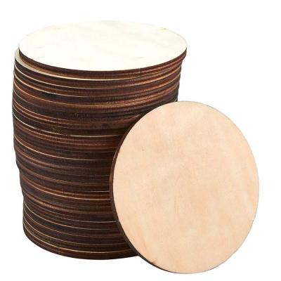 China CLASSIC Wooden Coasters - 24-Pack Round Wooden Drink Coasters, Unfinished Wooden Circle Cup Coasters for Home Kitchen, Office for sale