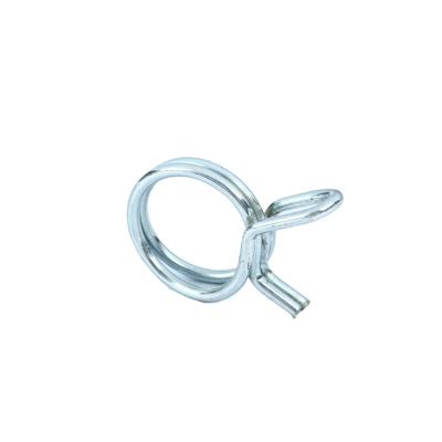 China Coil Custom Galvanized Double Steel Spring Wire Pipe Clips Manufacturer for sale