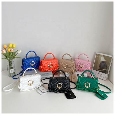 China SXCCYH 2022 new contrast color retro fashion color trend shoulder handbag small square bag simple pure simple chain texture for sale