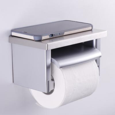 China Modern Durable Cheap Tissue Holder Toilet Paper Roll Holder Toilet Paper Holder Dispenser With Shelf for sale