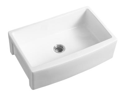 China Without Faucet Cupc American Apron Front Ceramic Kitchen Sink for sale