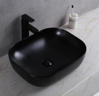 China Without Faucet Factory Price Matt Ceramic Bathroom Sink for sale