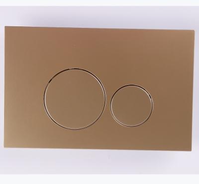 China Double Flush Gold Color Toilet Round Double Press Button Panel Flush Panel for sale