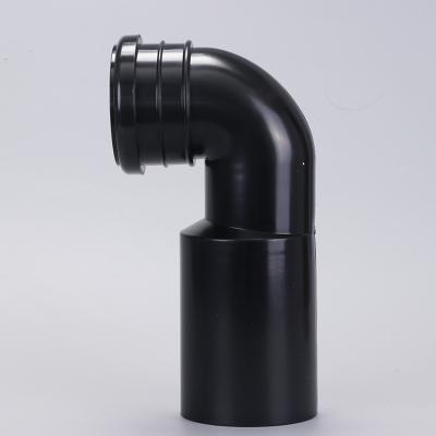 China Waterproof Black Color Toilet Pan Connector Pipe Fittings Toilet Drains for sale