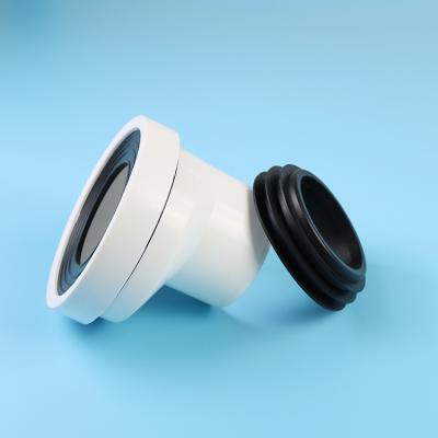 China Plastic Flexible Toilet Pan Connector Toilet Waste Pipe Pan Connector Waterproof Bathroom WC for sale