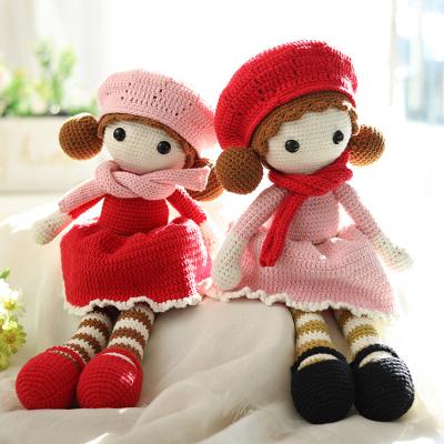 China 2020 New Design Crochet Toys Eco-friendly Material Cute Amigurumi Girl Doll Handmade Cute Princess Doll For Children for sale