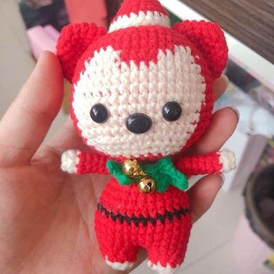 China CE/ASTM Amigurumi Crochet Animals Eco-friendly Material Crochet Toys Handmade Cute Amigurumi Fox For Girls for sale