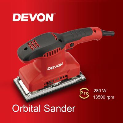 China DEVON Color Box 2319-2-184 1/3 Orbital Sander Brushless Electric Vs Air 280w Cordless Orbital Sander 0060152001 for sale