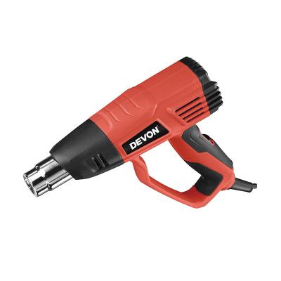 China DEVON Durable Using Low Price 1600w 2 Temperature Adjustable Air Volume Settings Welding Hot Air Welding Gun for sale