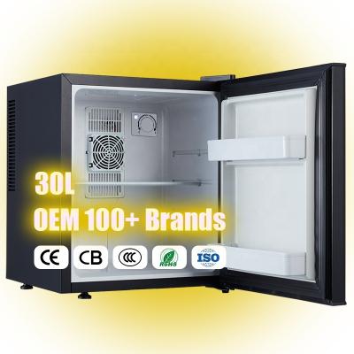 China 30L Hotel THERMOELECTRIC Minibar Mini Bar Refrigerators Fridge Refrigerator for sale