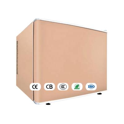 China Mini Nevera THERMOELECTRIC 20L 20 Sound Glass Door Minibar Hotel Bar Fridge Cooler for sale