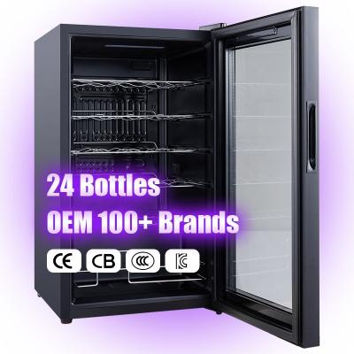 China Rv 24 Bottles Double Zone Wine Fridges Commercial Bottled Fridge For Wine for sale