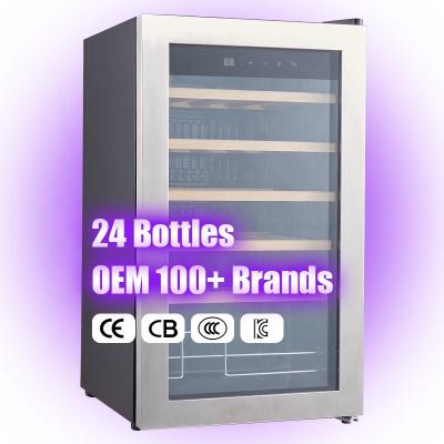 China Rv Under The Undercounter 24 Bottle Fridge Wine Counter Free Wine Cooler for sale