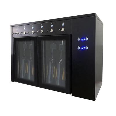 China RV Home Bar 6 Bottle Wine Dispenser Commercial Cooler Refrigerator Automatico for sale