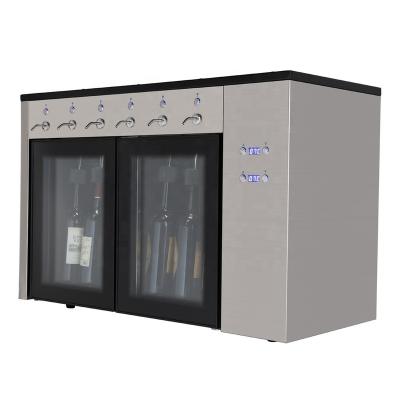 China RV Wine Dispenser 6 Bottles PVC Tube 304 Stainless Steel Food Grade for sale