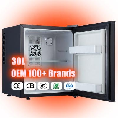 China Small THERMOELECTRIC Fridge 30L Hotel Mini Bar Refrigerators Thermoelectric for sale