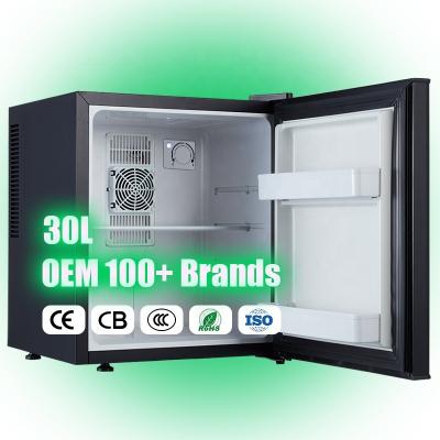 China THERMOELECTRIC Fridge Minibar Hotel Mini Fridge Silent 30 Liters for sale