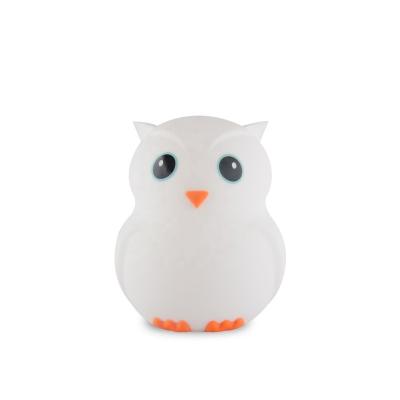 China Modern New Design Christmas Owl Night Light LED Remote Control Table Lamp with 3A Battery Operated for sale