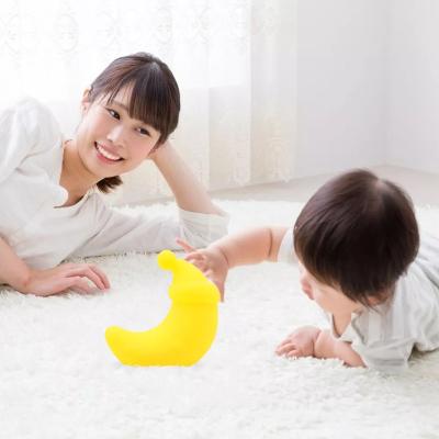 China Touch Sensor Crescent Moon Soft Silicone Night Light with USB Rechargeable for Kids Sleep Bedside Lamp for sale