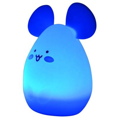 China Modern Soft Touch Tap Control Light Color Silicone Night Lamp Mouse Light For Child Toy Lamp for sale