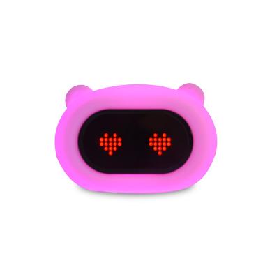 China Wholesale LUMINOVA Mini Anime Alarm Clock Cartoon Bear Night Light Clock for sale