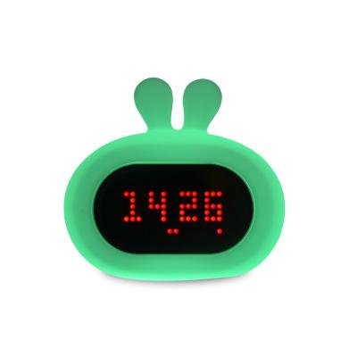 China LUMINOVA Creative Gift Usb Charging Mini Travel Silicone Alarm Clock For Kids for sale