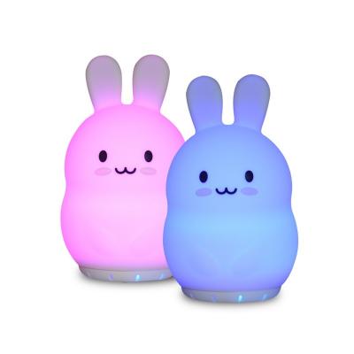 China No Wireless Music Player With 7 Colors Sensor USB Speaker Light Indoor Silicone For Kids for sale