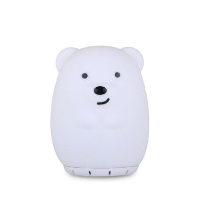 China No Cute Wireless Bear Shape Portable Music LED Light Lamp Speaker With High Quality for sale