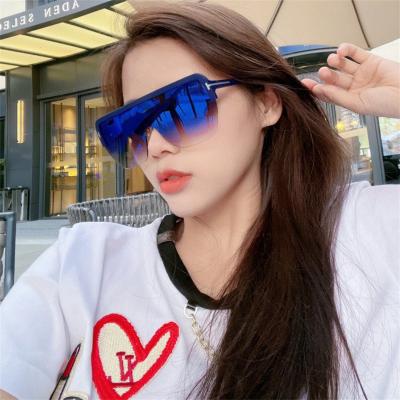 China Pi 1045 Brand Square Gradient Glass Men Vintage Mirror Square Female Mirror Shades Sunglasses Women Luxury Oversized Frame Large for sale