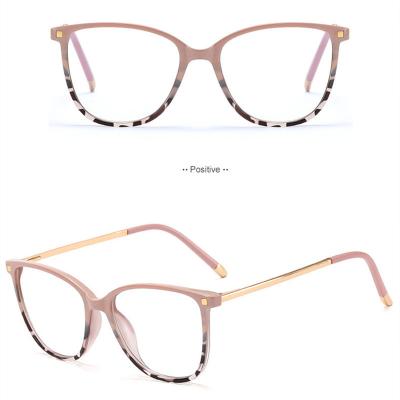 China Stylish Casual Time Ready To Boat Women TR90 Blue Light Blocking Glasses Customized Logo Cat Eye Optical Glasses Frames for sale