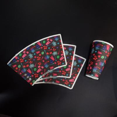 China Disposable high quality paper cardboard pe coated 7 oz paper cup fan for sale