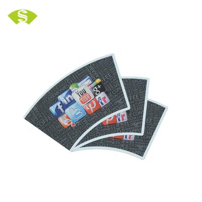 China Disposable Vending food grade single side PE coated paper cup  fan raw material of paper cup in stock for sale