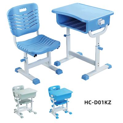 China Modern Classroom Furniture Student Single Desk And Table Chair , Study Table And Chair Set School Furniture for sale