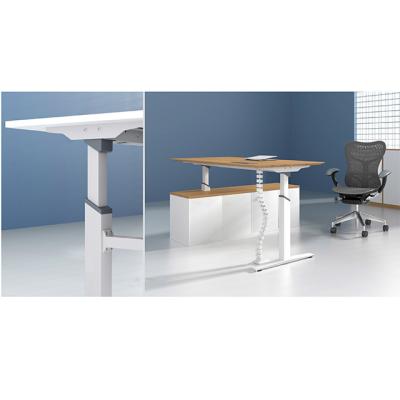 China Dual Motor Electric Position (Height) Adjustable And Sit Electric Desk View Height Adjustable Desk for sale