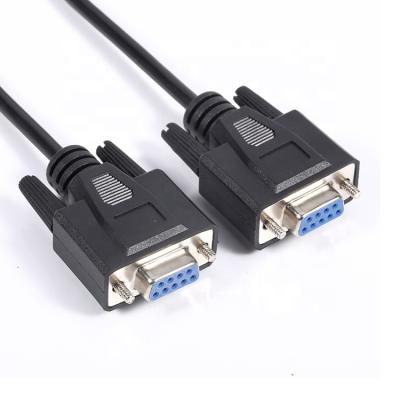 China Engineering-grade serial extension cable db9p female to female link computer data cable 1 meter for sale