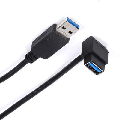 China 3AM Hotels High Speed ​​USB To AF A Male To Female 90 Degree Elbow Extension Cable for sale