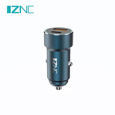 China UniversalÂ   IZNC QC3.0 Fast Charging Type-C USB Car Charger for Mobile Phone During Travel for sale