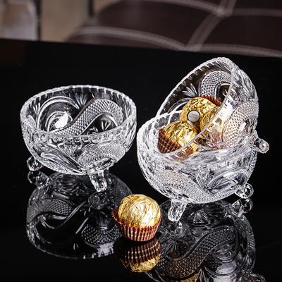 China Wholesale 7 PCS Hot Sale Shabby Chic Style Mini Christmas Set Glass Candy Transparent European Jar for sale