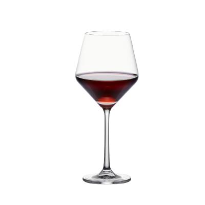 China Nile Wholesale 450ml 15.22oz Long Stem Red Wine Unique Design Wedding Drinking Crystal Wine Glass Goblet for sale