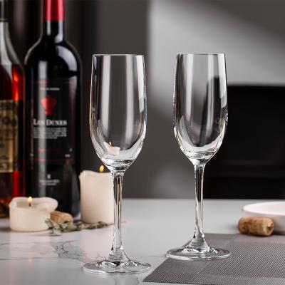 China Clear Nile Large Stock Thick Stem 250ml 8.45oz Long Crystal Mini Wine Glass Lead Free For Party for sale