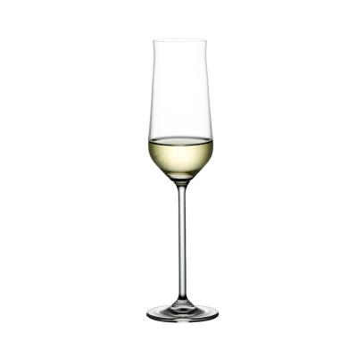 China Supplier 250ml 8.45oz Zero IDELITA Clear Stylish Water Glass Machine Drinking Wine Champagne Goblet for sale