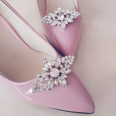 China Wholesale Shoe Buckle Rhinestone Shoe Buckle Fashion Shoe Accessories LSSB007 for sale