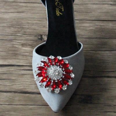 China High Quality Handmade Rhinestone Woman Shoes Buckle Accessories LSSD0711 for sale